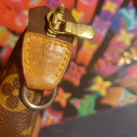 Bucket Monogram Pochette Louis Vuitton w/New Crossbody Coach Chain - Picture 4 of 15